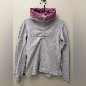 Women's Gray and Pink Sweater